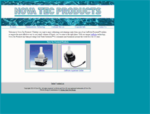 Tablet Screenshot of novatecproducts.com